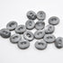 Button - Pearlised Smoke Oval – 12mm